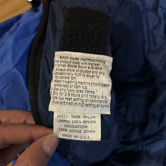 Marmot Down Sleeping Bag 2lbs 6oz Compression Sack Lightweight Double Zipper USA - Picture 6 of 10